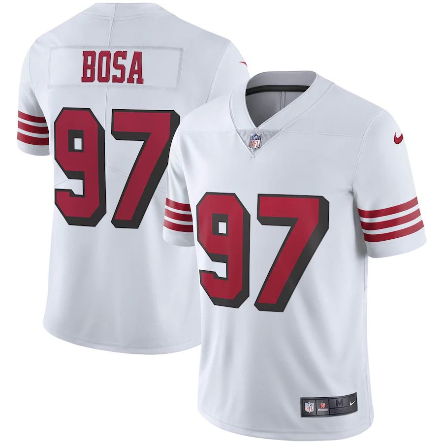 Men San Francisco 49ers #97 Nick Bosa Nike White Vapor Untouchable Color Rush Limited Player NFL Jersey->san francisco 49ers->NFL Jersey